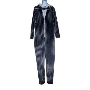 Disney Nightmare Before Christmas Jack Skellington Pajamas Women L 12 14 Costume